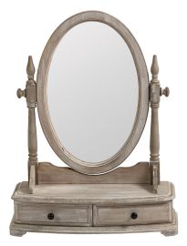 Wash white dressing unit with mirror