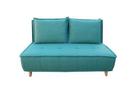 Green Wooden Frame Adjustable Sofa Bed Chair Comfortable 2 Seater Double Bed