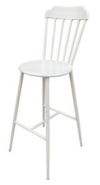 Aluminium Indoor Outdoor Windsor Bar Chair Stool Rustic Cafe Furniture White