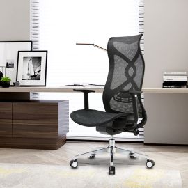 Full Mesh Ergonomic Office Chair Black Mesh High Back Headrest
