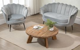 Recycled Timber Large Round Coffee Table