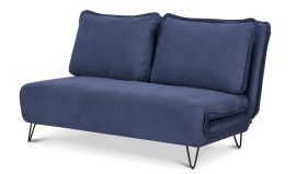 Grey Wooden Frame Adjustable Sofa Bed Chair Comfortable 2 Seater Double Bed