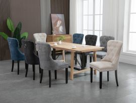 Natural Brown Country Style Rectangular Dining Table