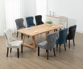 Rectangle Natural Timber Dining Table 