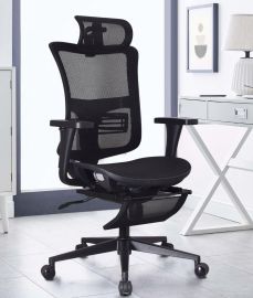Executive Ergonomic High Mesh Back Office Chair Headrest Footrest Joyrest